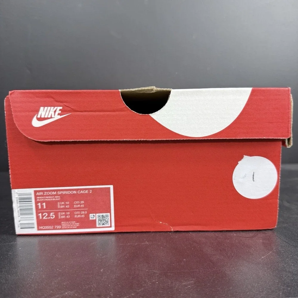 Nike Air Zoom Spiridon Cage 2 Men's Size 11 Wheat/White-Sail HQ3552-799 Sneakers - Picture 14 of 14